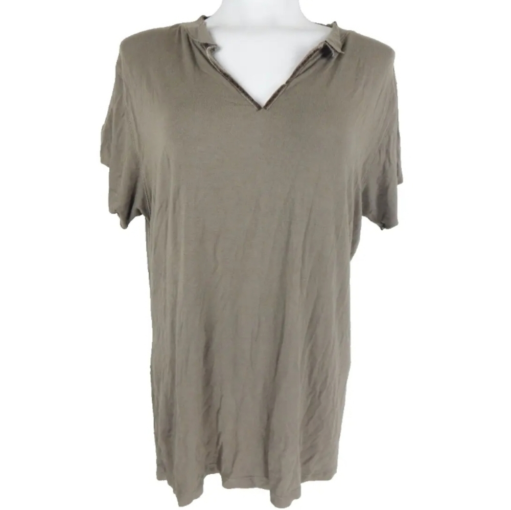 Citron Santa Monica Raw Edge Jersey Top